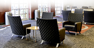 Bryant Conference Center seats at main lobby